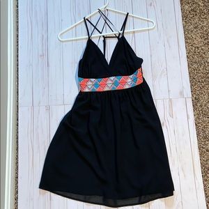 Black strappy dress